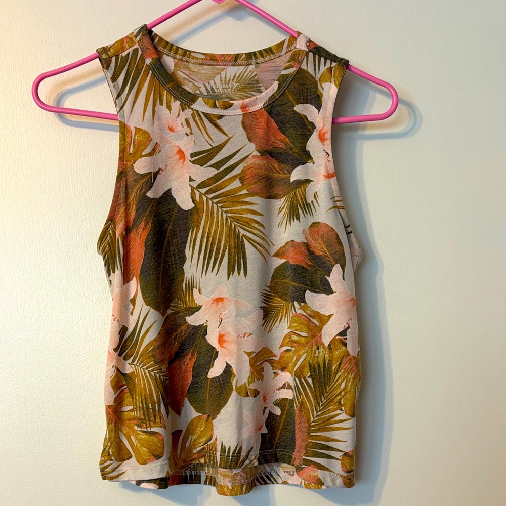 Old Navy Tropical Floral Tank Top. Size XS